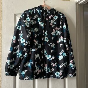 PINK Floral Windbreaker